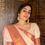 Thumbnail: Onam look - offwhite & pink ( Kanchi cotton saree) 