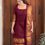 Thumbnail: Kanchi cotton kurti - deep brownish maroon 