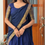 Thumbnail: Half saree - Ink blue 