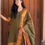Thumbnail: Kanchi cotton kurti & dupatta - bottle green 