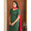 Thumbnail: Mangalagiri Unstitched  -  dark green & red 