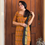 Thumbnail: Printed Cotton salwar set - mustard 