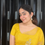 Thumbnail: Viscose organza saree - Mustard yellow 