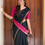 Thumbnail: Maheshwari cotton saree - Black & Majenta 