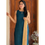 Thumbnail: Royal blue - Beige Mangalagiri salwar set 