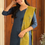 Thumbnail: Cotton salwar set - navy blue ( dual shade )
