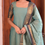Thumbnail: Kanchi cotton kurti & dupatta - Greenish blue 