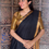 Thumbnail: Mangalagiri saree - black 