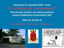 Torna "Il vizio di scrivere" in presenza nella Biblioteca di Rescaldina