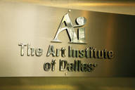 Polishes brass sign made for the Art Institute of Dallas