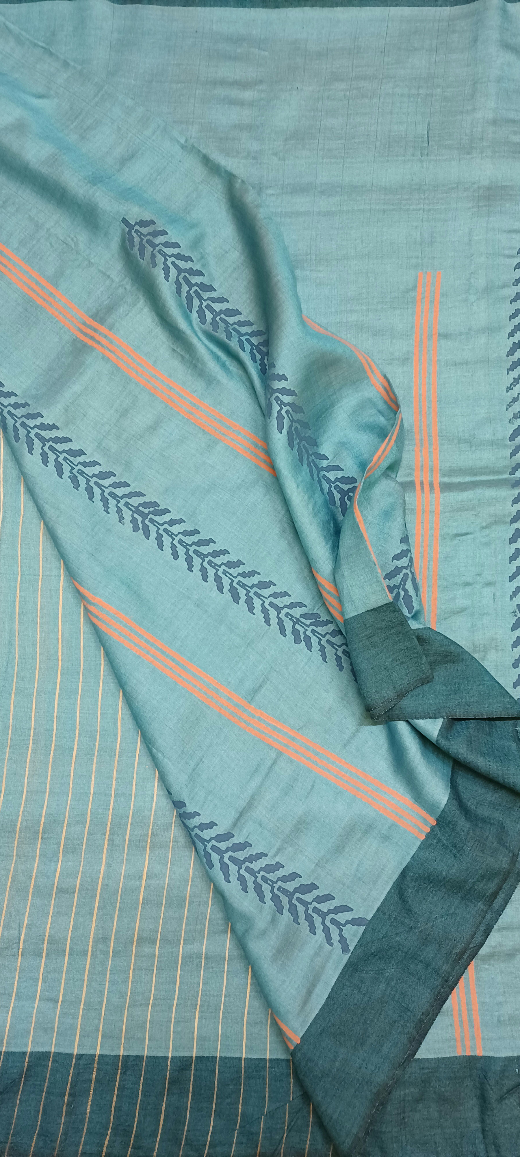 Soft spun khadi silk saree
