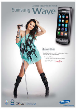 Samsung Wave endorsment