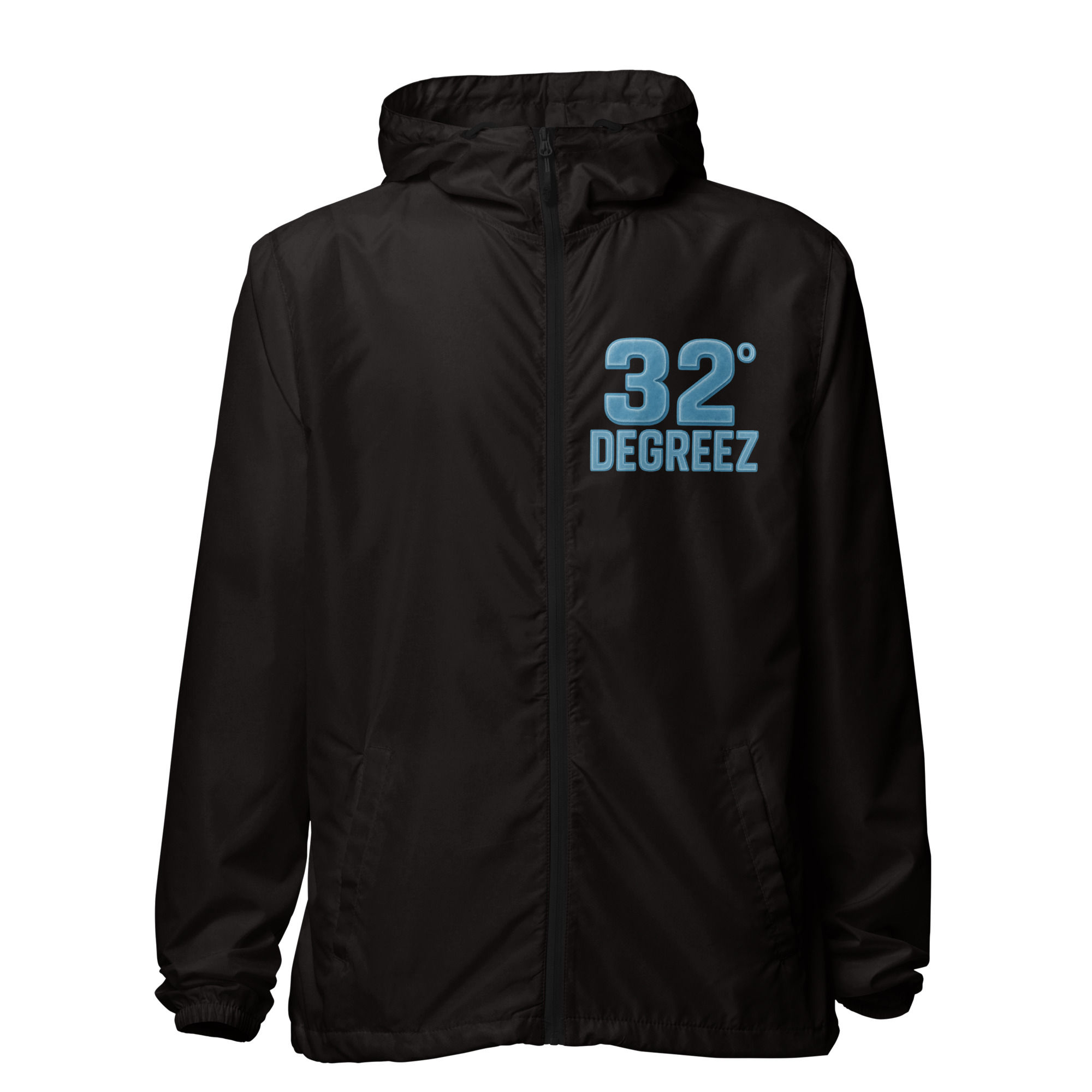 Unisex lightweight zip up windbreaker