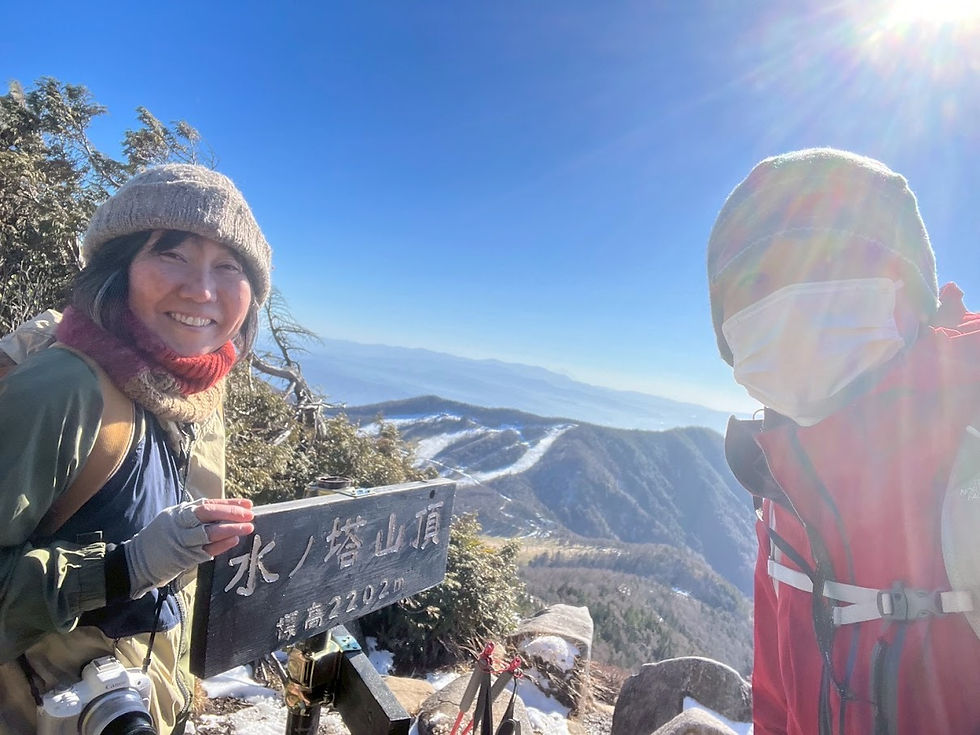 記念撮影✨いざ下山。