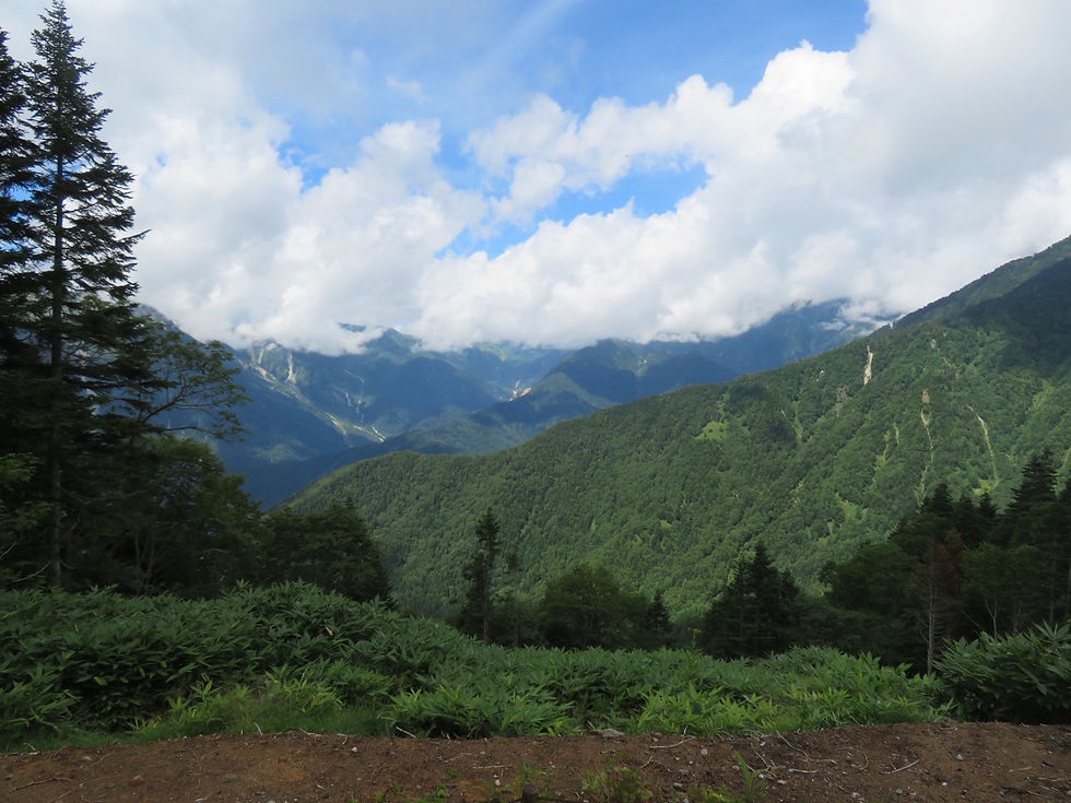 西穂高口駅まで下山