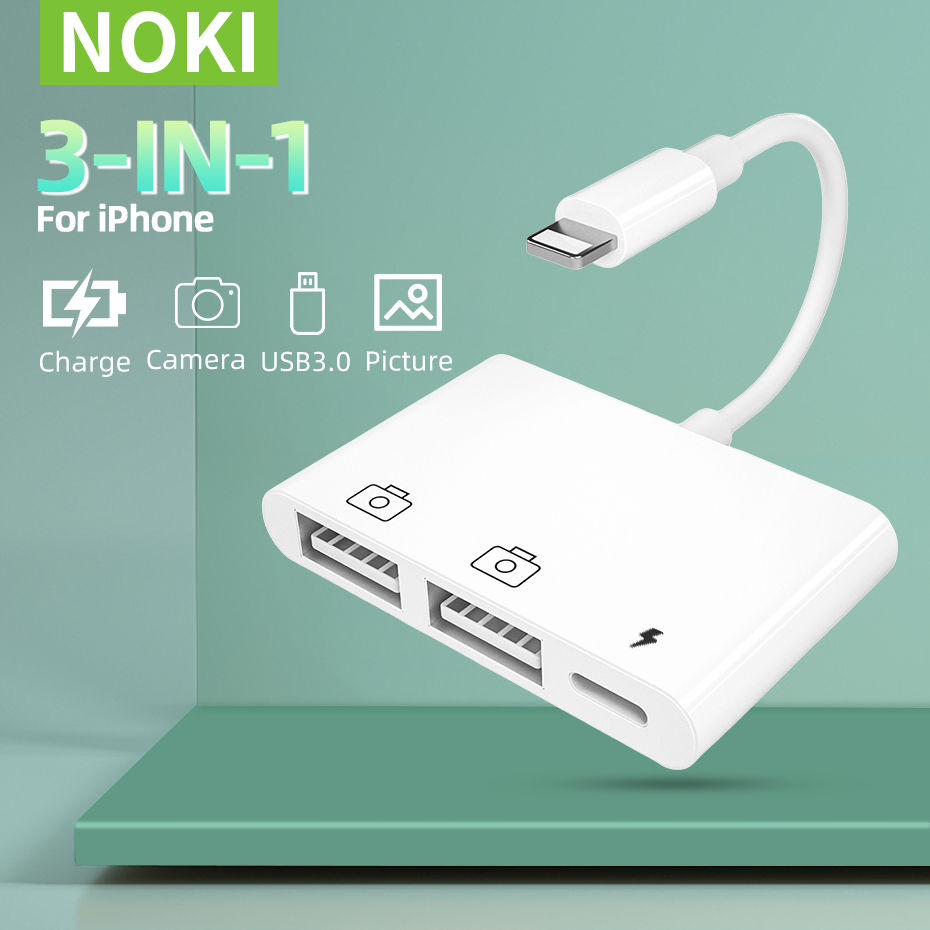 Lightning iPhone to USB3 OTG Adapter and Card Reader