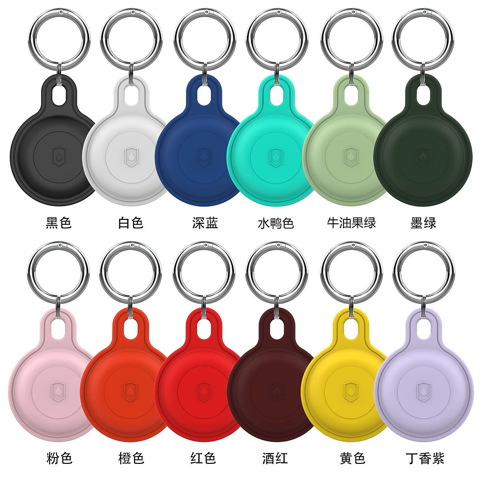 Thumbnail: Silicone Protective Case for AirTag Keychain Tracker