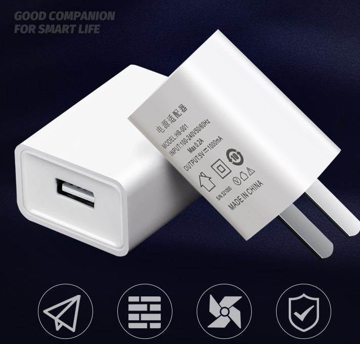 Thumbnail: EU US Power Adapter 5V 1A 2A for 18650 Charger