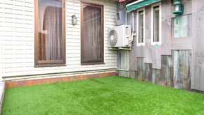 芝生完成！ふかふかドッグランになりました。