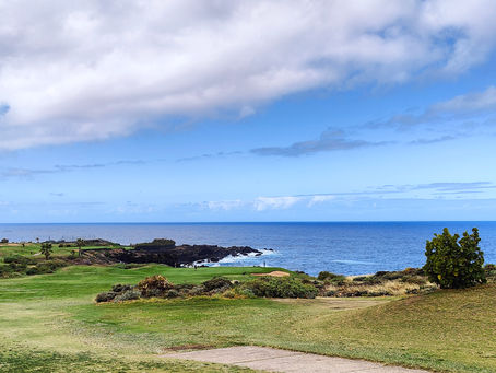 Hul 15 på Buenavista Golf på Tenerife med udsigt over Atlanterhavet – en af højdepunkterne på en golfrejse til Tenerife.