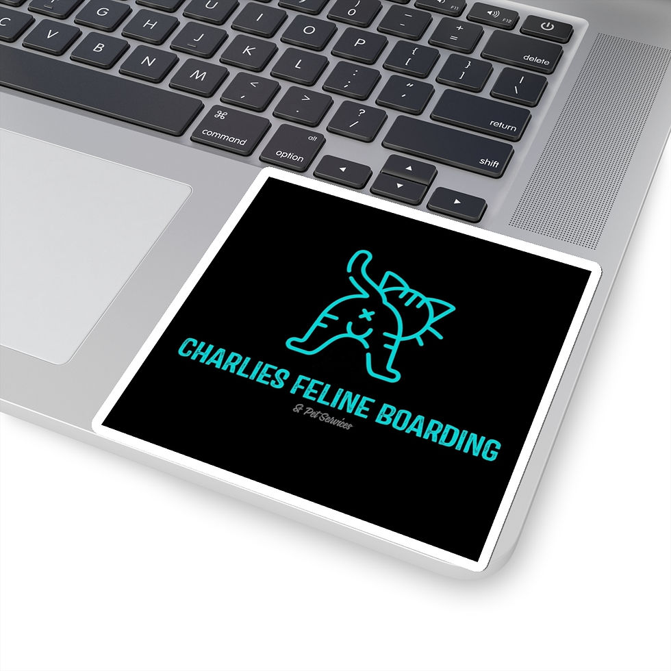 Thumbnail: Kiss-Cut Stickers Logo Charlies Feline Boarding