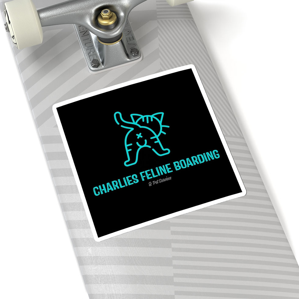 Thumbnail: Kiss-Cut Stickers Logo Charlies Feline Boarding