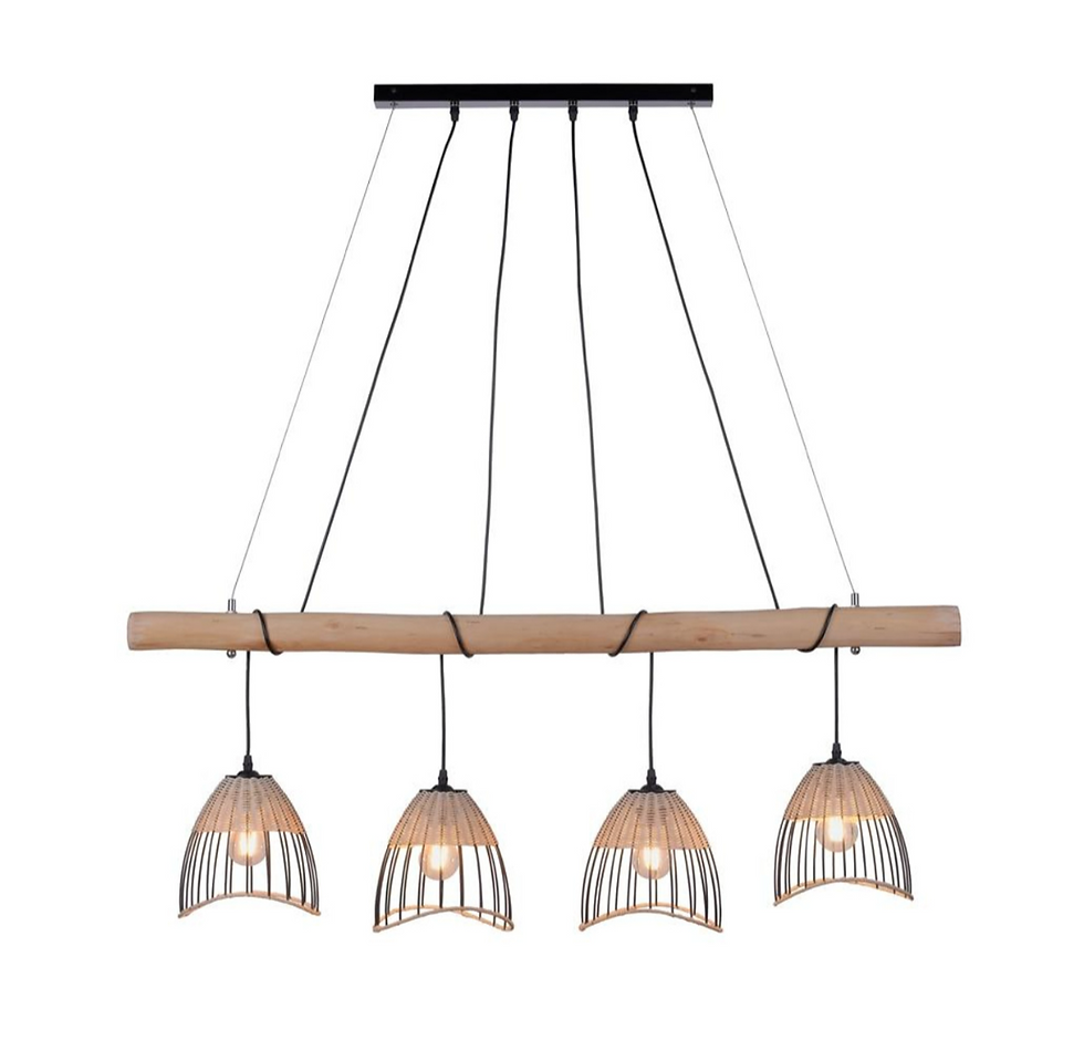 Thumbnail: Linear Dining Basket Light, 4 in 1