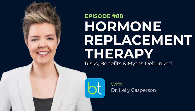 Hormone Replacement Therapy in Menopause: Risks, Benefits, & Myths Debunked with Dr. Kelly Casperson on the BackTable OBGYN Podcast