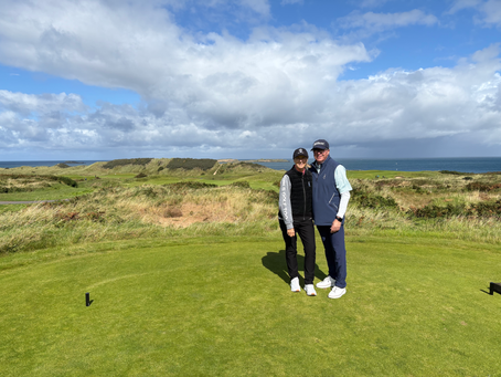 Pam and Jeff at Royal Portrush