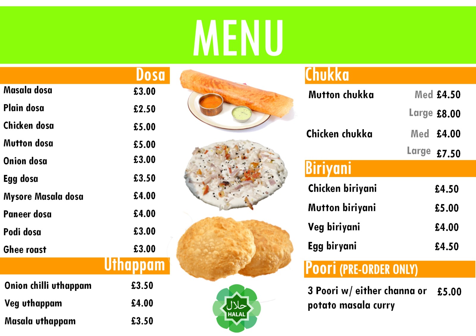 Dosa Van Website