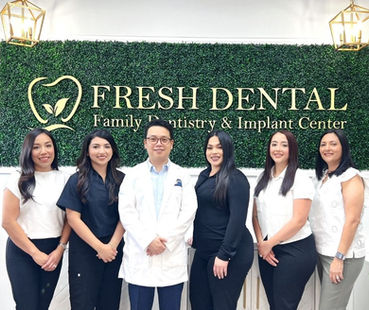 Fresh Dental Family Emergency Dentistry & Implant Center in Dallas, TX 75248 - Dental Implant, Cosmetic Dentistry, Family Dentistry, Emergency Dental Care, Teeth Whitening, Dental Checkups, Dental Cleaning, Fluoride Treatments, Dental Sealants, Oral Cancer Screening, Gum Disease Prevention, Invisalign, Clear Aligner, Porcelain Veneers, Smile makeover, Tooth fillings, Cosmetic Bonding, Dental Crown, Dental Bridges, Wisdom Tooth Extractions, Root Canal Therapy