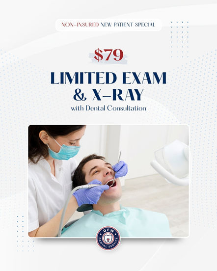 DFW Dental & Orthodontics in Irving TX 75060 - Emergency, Invisalign, Family, Cosmetic, Implants, Orthodontics - Dental Implants, Tooth Extraction, Dental Checkup, Cleaning & Examinations, Crowns, Bridges, Implants, Restorations, Veneers, Dentures, Partial Dentures, Emergency Dentist, Invisalign Dentist, Kid Friendly Dentist, Root Canal Therapy, Orthodontic Treatment, Braces