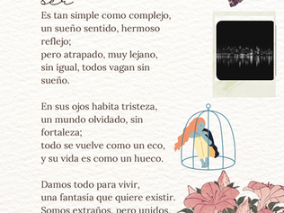 Es tan simple como complejo, un sueño sentido, hermoso, reflejo.