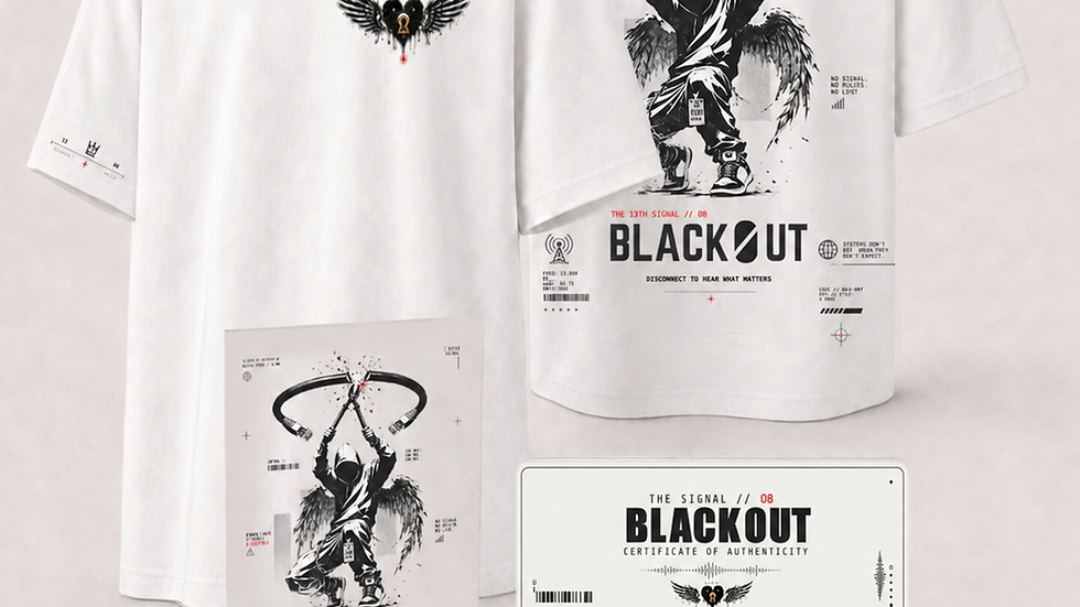 T-Shirt THE 13TH SIGNAL 08 BLACKOUT im Smart GFX Shop