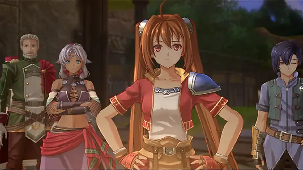 Dialogszene mit den Figuren aus Trails in the Sky 2nd Chapter