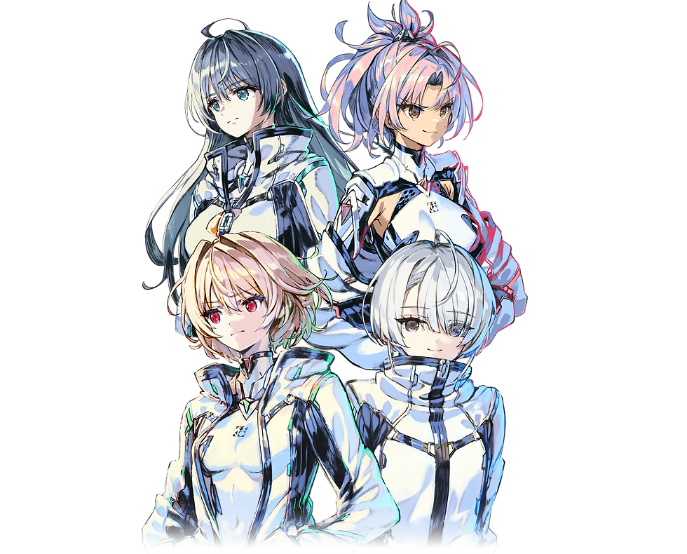 Visual ufficiale con le agenti di DEVA in Expelled from Paradise Resonance of the Heart