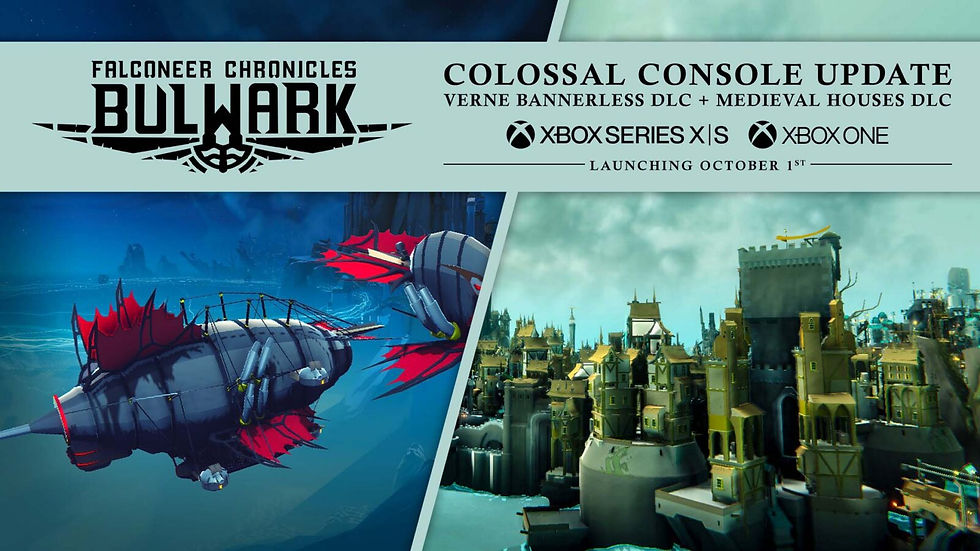 Bulwark Falconeer Chronicles Colossal Update con Behemoth e nuove costruzioni