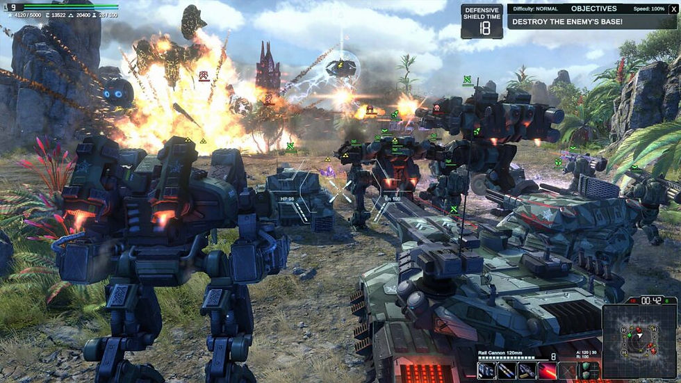 Offizieller Screenshot von Warshift 2 mit taktischem Gefecht