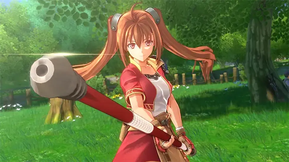 Estelle Bright zu Beginn ihrer Reise in Trails in the Sky 2nd Chapter