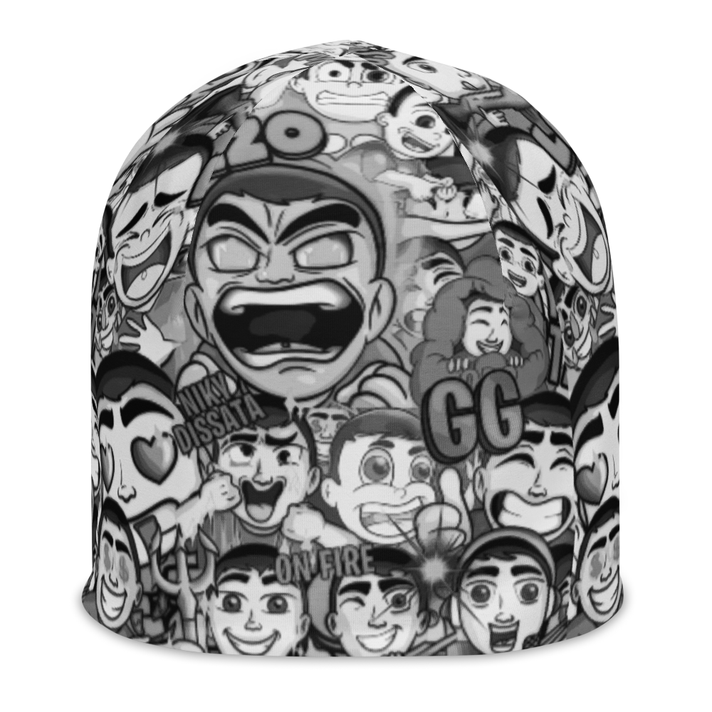 Beretto All-Over Comic BW