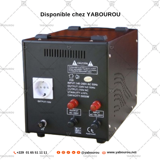 Miniature : STABILISATEUR DE TENSION AUTOMATIQUE VAROLINK 2 AVR-5000VA