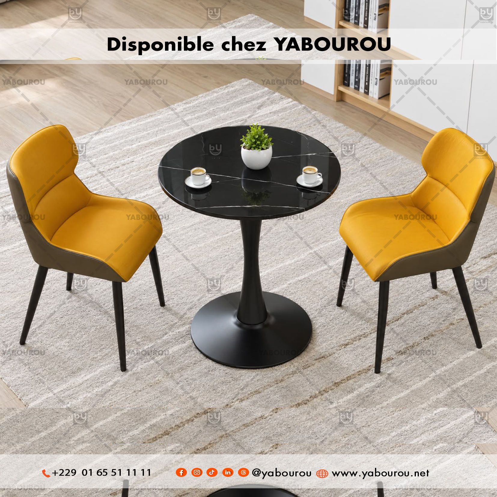ENSEMBLE TABLE ET CHAISES MODERNES