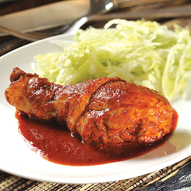 Delicious marinade chicken with hibiscus water