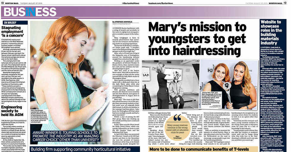 top hairdresser wolverhampton invited to judge and prestigious hair awards