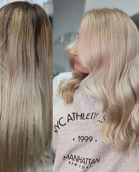 Professional Blonde highlights by expert hairdresser wolverhampton