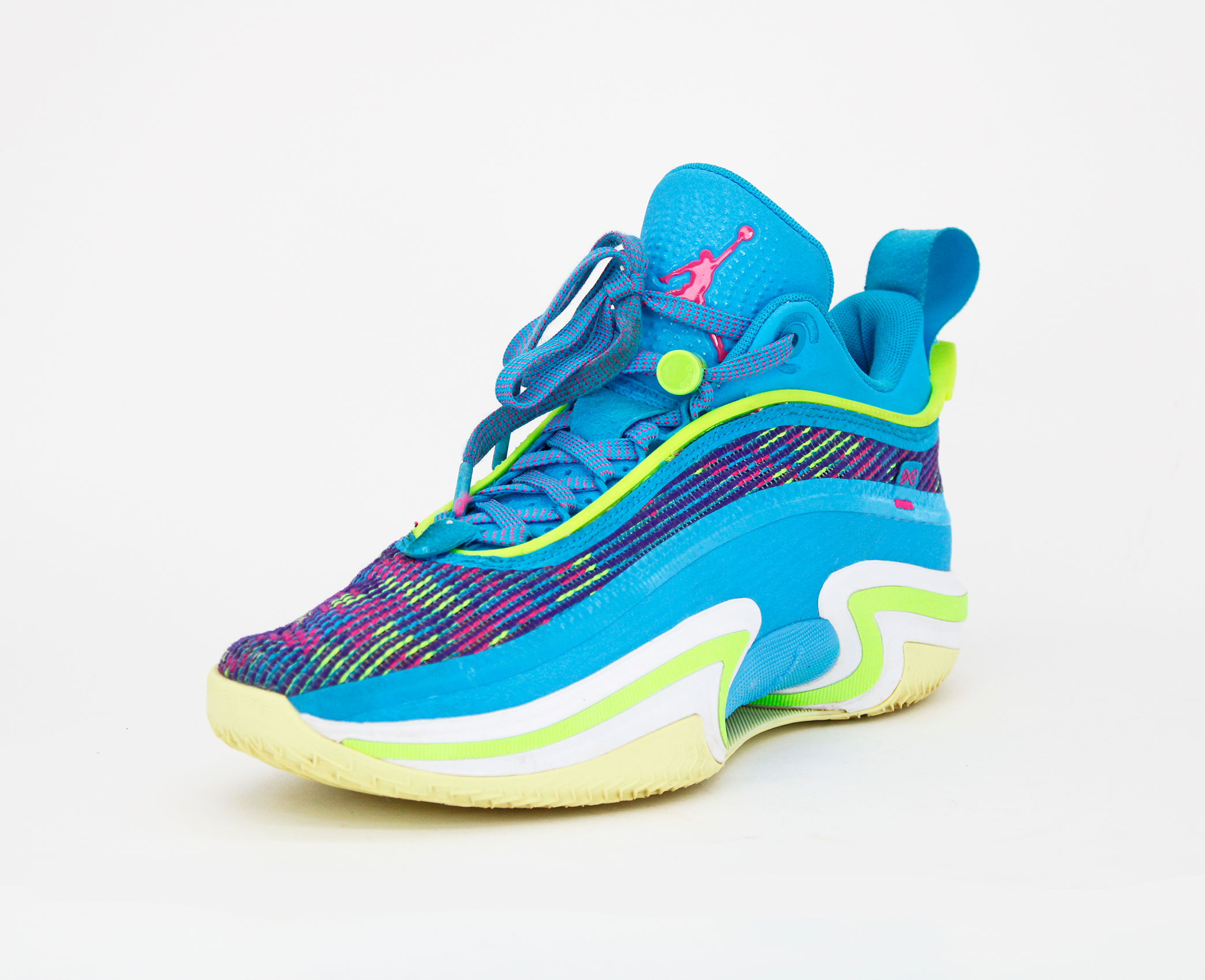 Air Jordan 36 Low Luka Doncic PF Laser Blue Green DN4195-430: Size 8.5