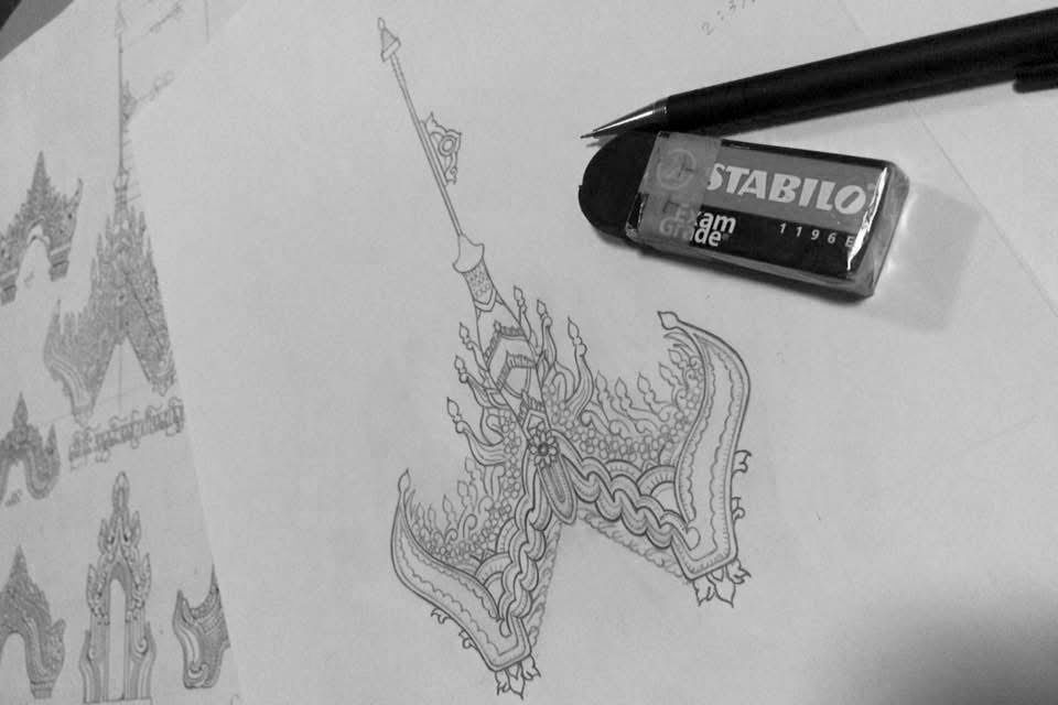 BURMESE ART DRAWING