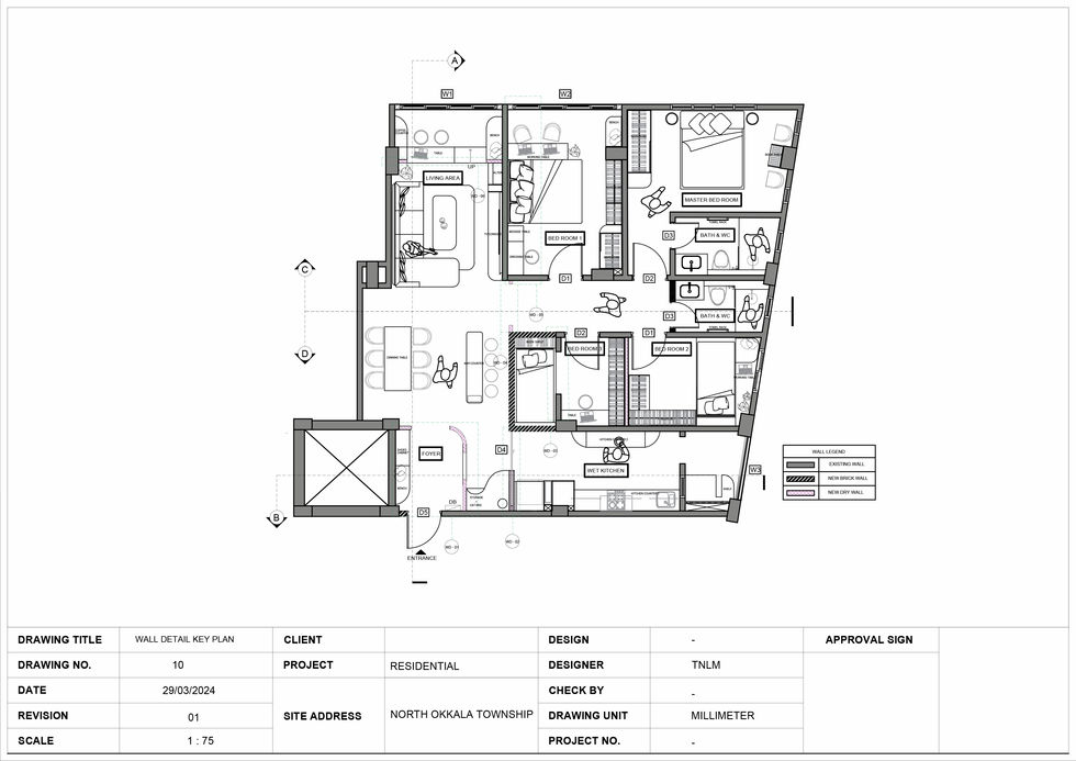 WALL DETAIL KEY PLAN