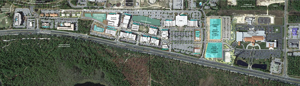Redevelopment Plan Design, Aerial Site Plan Hybrid