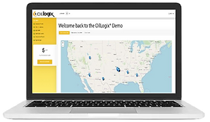 Screenshot of OilLogix Dashboard Map